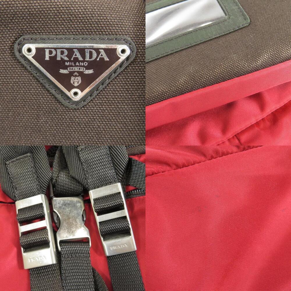 Prada logo Backpack Rucksack Daypack - Picture 8 of 11